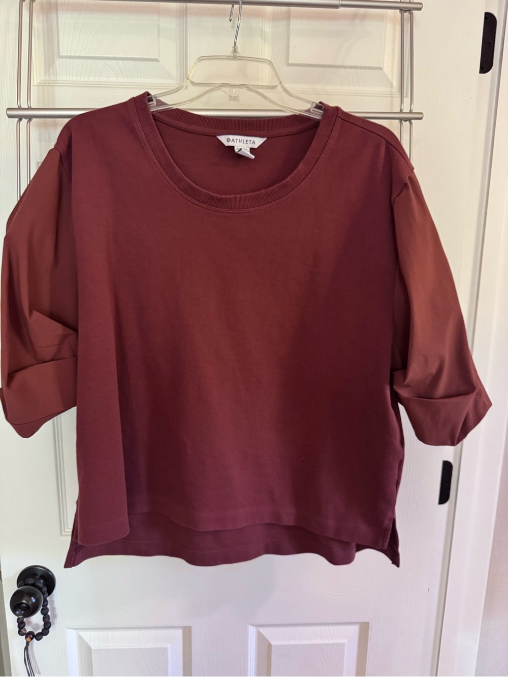 Athleta Hybrid Harlow Short Sleeve Tee in Rust